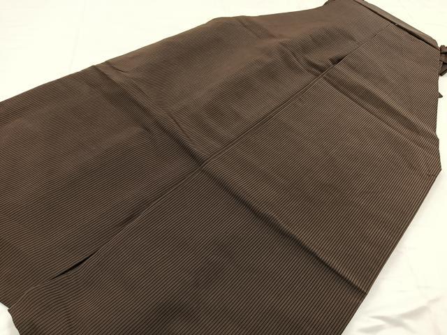 平和屋着物●男性 行灯袴 縞 正絹 逸品 BAAX3735yc