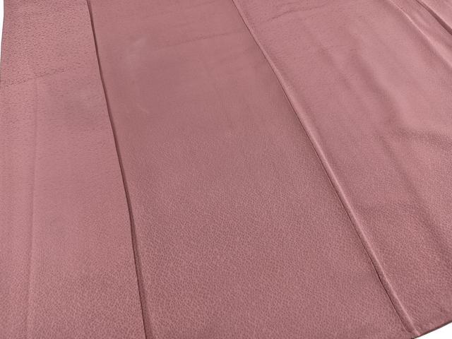 平和屋着物■上質な色無地 氷割れ地紋 浅蘇芳色 正絹 逸品 BAAX3739yc