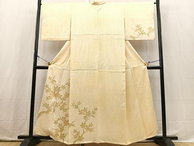 平和屋着物■訪問着 楓文 暈し染め 正絹 逸品 BAAX3754yc