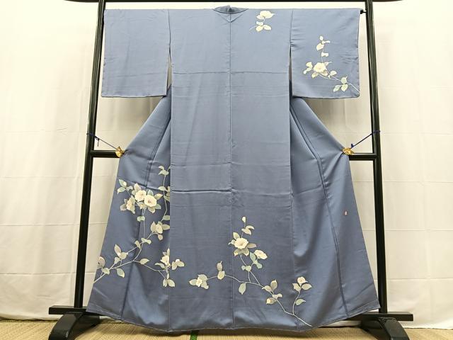 平和屋着物■訪問着 作家物 椿 正絹 逸品 BAAX3755yc