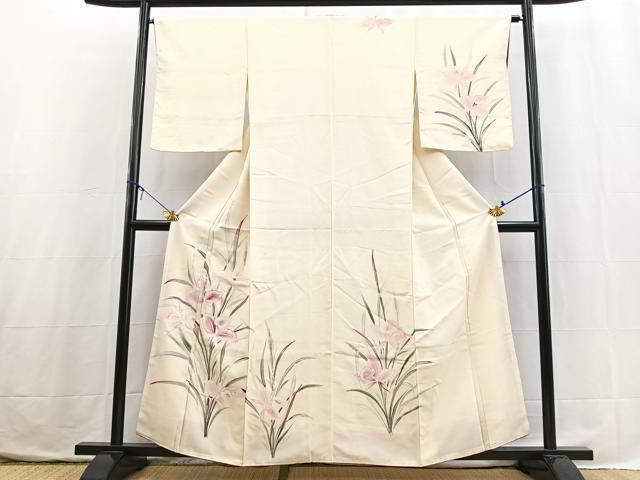 平和屋着物■訪問着 手描き 杜若文 金彩」 正絹 逸品 BAAX3761yc