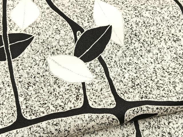 平和屋着物■上質な小紋 石垣草木文 たたき染め 正絹 逸品 BAAX3763yc