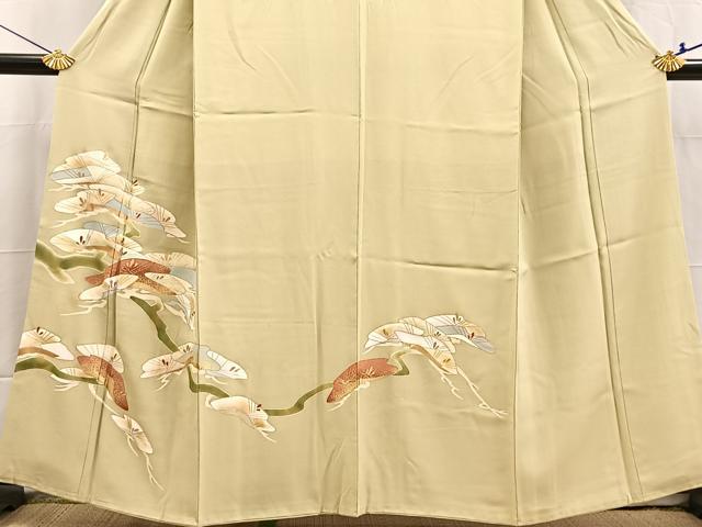 平和屋着物■豪華色留袖 笠松文 金彩 正絹 逸品 BAAX3770yc