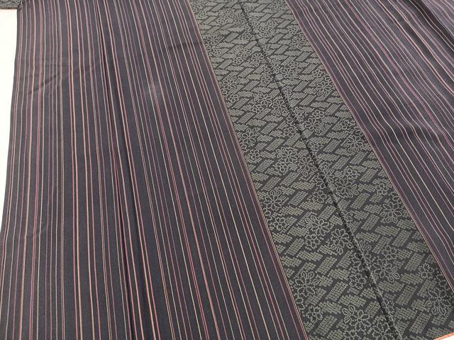 平和屋着物■上質な小紋 花間道 正絹 逸品 BAAX3774yc
