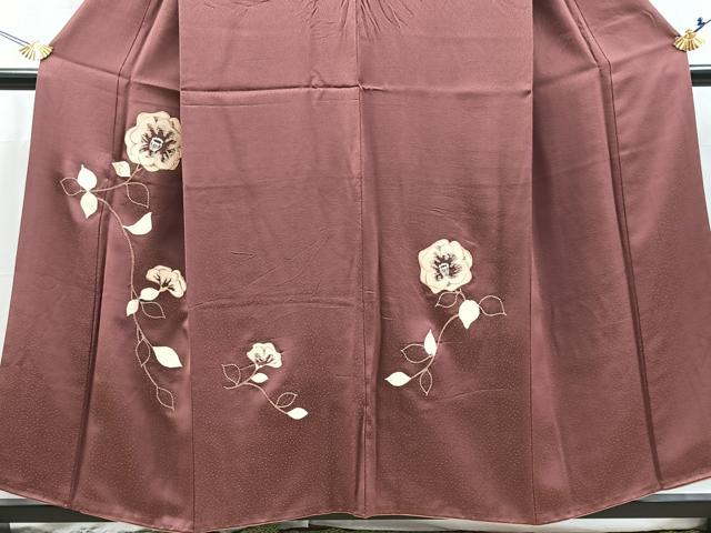 平和屋着物■中国三大刺繍 相良刺繍 訪問着 総刺繍 椿文 正絹 逸品 BAAX3778yc