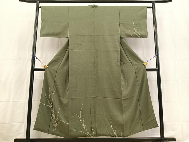 平和屋着物■訪問着 草葉文 金彩 正絹 逸品 BAAX3811yc