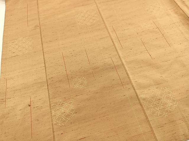 平和屋着物■上質な紬 七宝文 正絹 逸品 BAAX3839yc