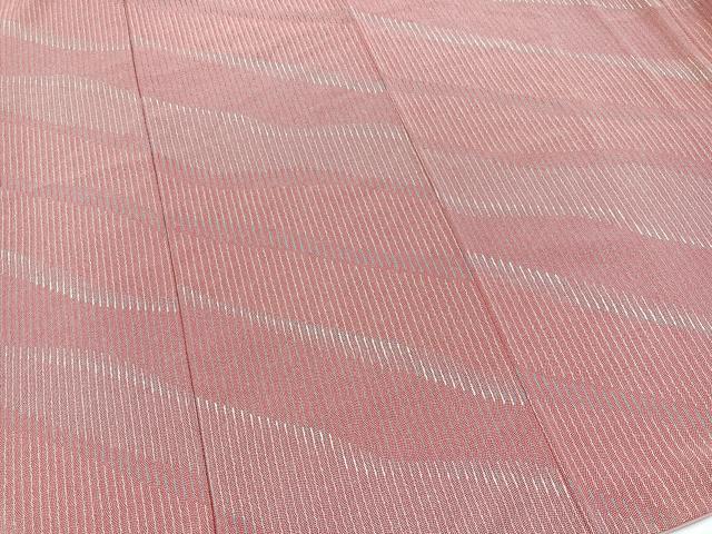 平和屋着物■上質な小紋 斜線文 正絹 逸品 BAAX3845yc