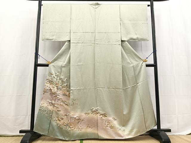 平和屋着物■豪華色留袖 御所解花鳥文 暈し染め 金彩 正絹 逸品 BAAX3861yc