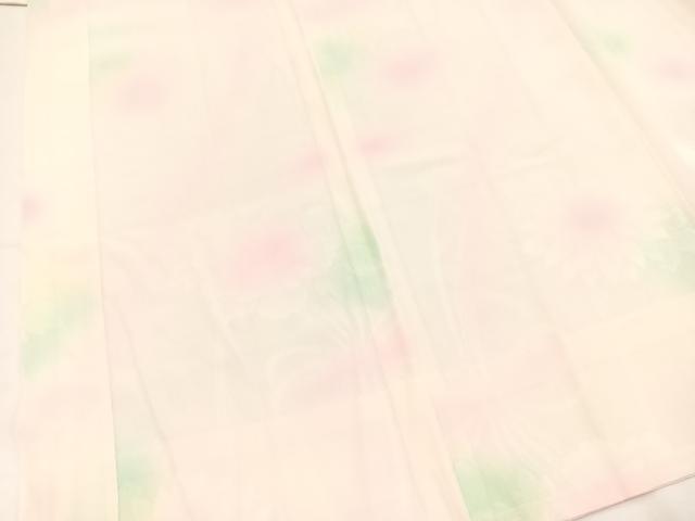 平和屋着物■振袖用長襦袢 無双仕立て 結び紐花地紋 暈し染め 正絹 逸品 BAAX3890yc