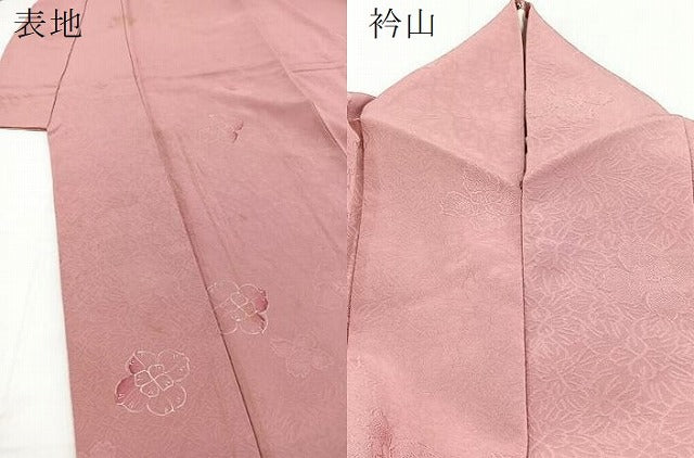 平和屋着物●上質な小紋 地紋起こし 花尽くし 正絹 逸品 BAAX3938yc
