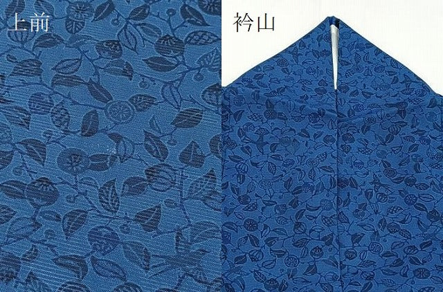 平和屋着物*夏物 小紋 絽 飛鳥成り物文 型染め 洗える着物 BAAX3955yc