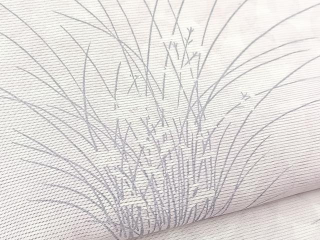平和屋着物*夏物 小紋 絽 草花文 洗える着物 BAAX3970yc