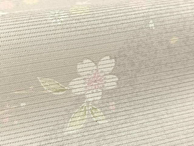 平和屋着物*夏物 小紋 絽 重ね山花文 洗える着物 BAAX3975yc