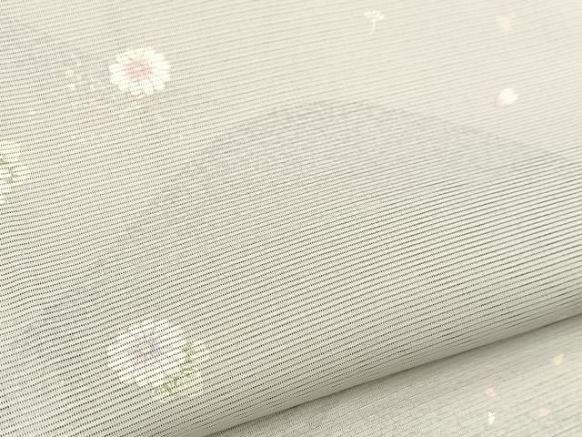 平和屋着物*夏物 小紋 絽 重ね山花文 洗える着物 BAAX3975yc