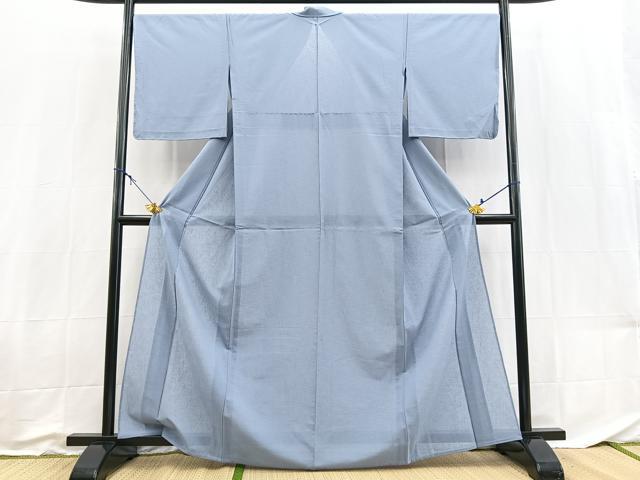 平和屋着物*夏物 色無地 紗 淡藤色 洗える着物 未使用 BAAX3981yc