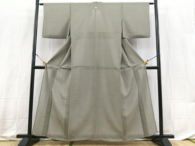 平和屋着物*夏物 色無地 絽 灰汁色 やまと誂製 正絹 逸品 BAAX3996yc