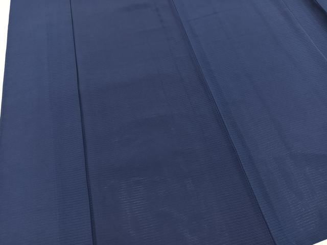 平和屋着物*夏物 色無地 絽 紺藍色 正絹 逸品 BAAX3998yc