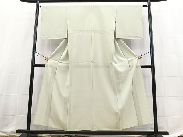 平和屋着物*夏物 色無地 絽 裏葉柳色 正絹 逸品 BAAX3999yc