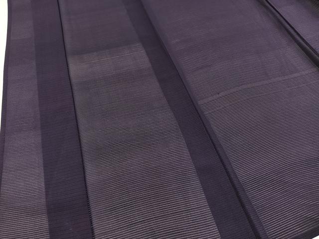 平和屋着物*夏物 色無地 絽 深紫色 正絹 逸品 未使用 BAAX4000yc