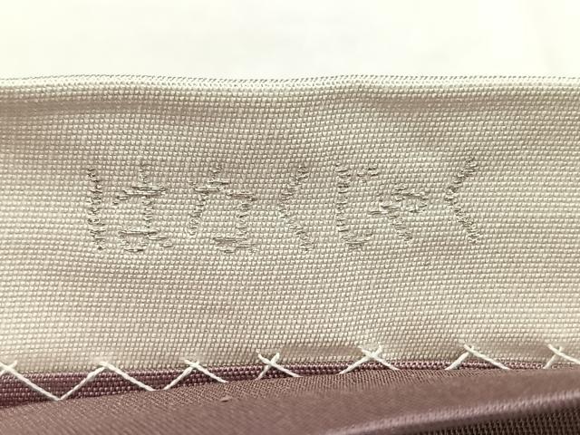 平和屋着物◎全通柄袋帯 はなくじゃく 鮫小紋柄 銀糸 正絹 逸品 BAAX4017qw