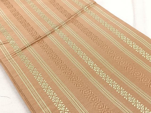 平和屋着物◎本場筑前博多織 半幅帯 献上 正絹 逸品 BAAX4098qw