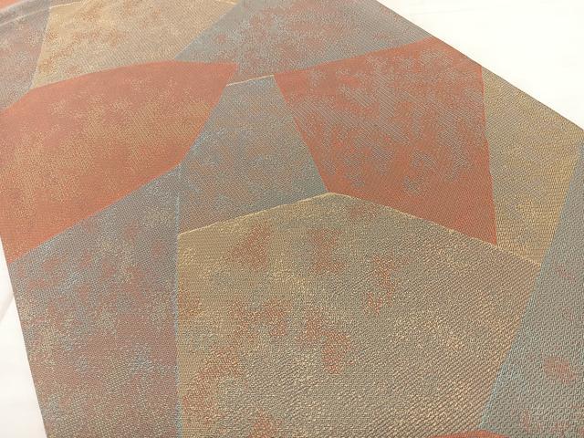 平和屋着物◎全通柄袋帯 切嵌文 正絹 逸品 BAAX4136qw