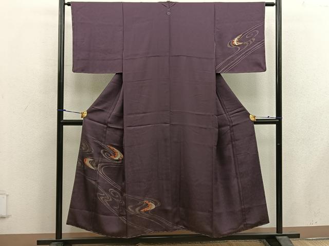 平和屋着物■訪問着 作家物 流水文 金彩 正絹 逸品 BAAX4461mz