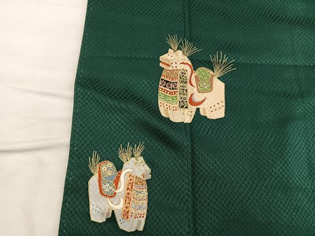 平和屋着物■訪問着 動物文 金彩 正絹 逸品 BAAX4525mz