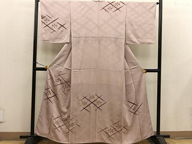 平和屋着物■訪問着 幾何学文様 金彩 正絹 逸品 BAAX4564mz