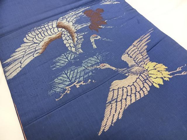 平和屋着物◎アンティーク 大正ロマン 太鼓柄 京袋帯 飛鶴文 金糸 正絹 逸品 BAAX4695qw