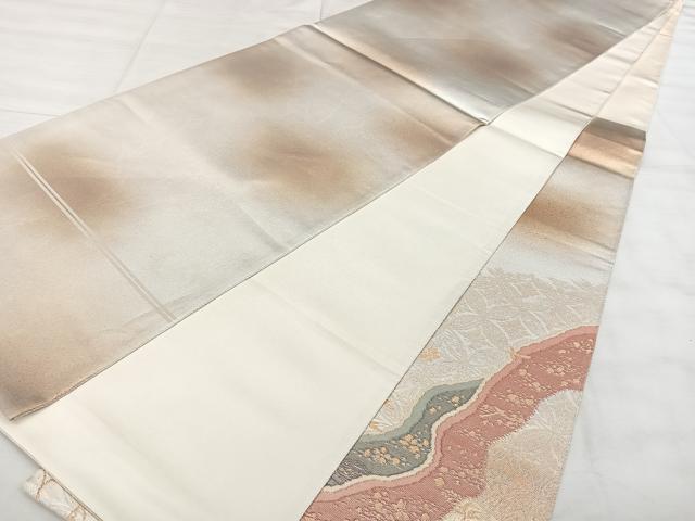 平和屋着物◎太鼓柄袋帯 唐織 道長吉祥文 金糸 引箔 正絹 逸品 BAAX4758qw
