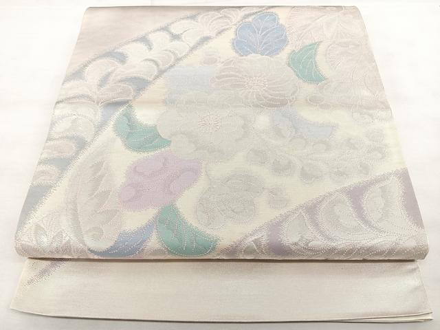 平和屋着物◎六通柄袋帯 辻が花 引箔 正絹 逸品 BAAX4782qw