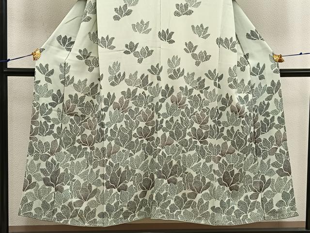 平和屋着物■訪問着 草花文 正絹 逸品 BAAX4807mz