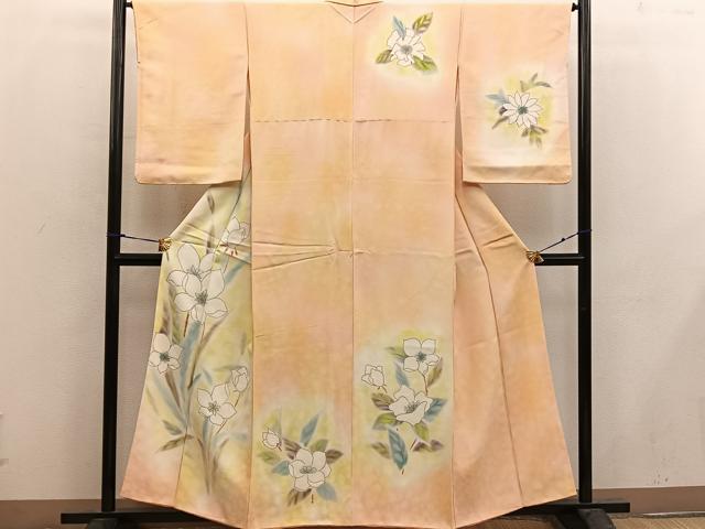 平和屋着物▽訪問着　単衣　刺繍　草木文　暈し染め　正絹　逸品　AAAV2508ph 平和屋ヤフーショッピング店 - 訪問着・付下げ｜Yahoo!ショッピング