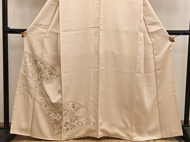 平和屋着物■豪華色留袖 総刺繍 駒刺繍 七宝花文 正絹 逸品 BAAX4822mz