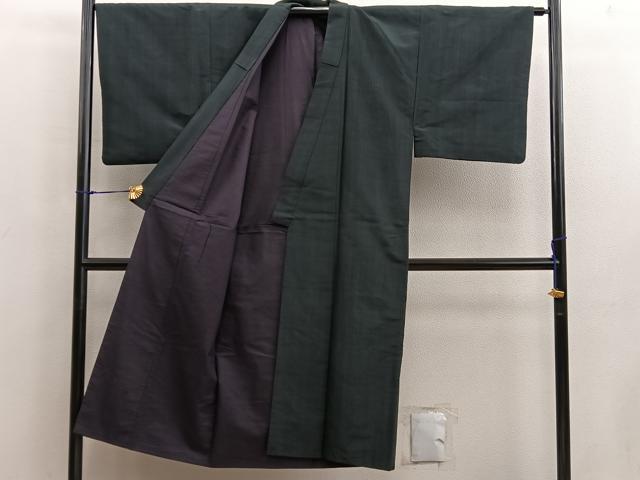 平和屋着物■男性 紬 縞 正絹 逸品 BAAX4866mz