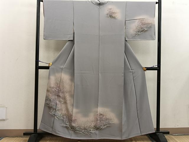 平和屋着物■訪問着 風景文 暈し染め 正絹 逸品 BAAX4878mz