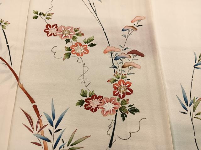 平和屋着物■訪問着 枝花文 金彩 正絹 逸品 BAAX4879mz
