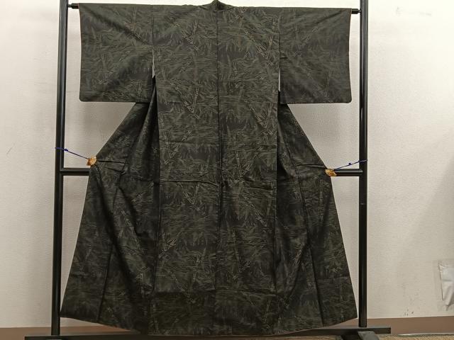 平和屋着物■本場大島紬 笹竹文 正絹 逸品 BAAX4891mz