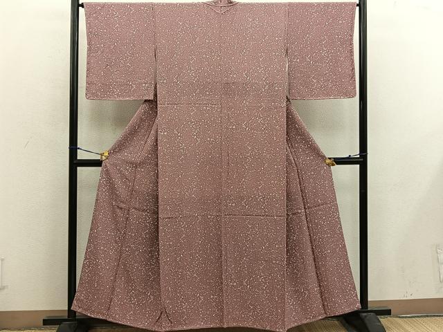 平和屋着物■上質な小紋 たたき染め 正絹 逸品 未使用 BAAX4902mz