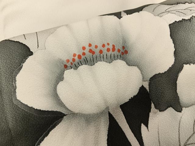 平和屋着物■訪問着 手描き 枝花文 暈し染め 正絹 逸品 BAAX4965mz