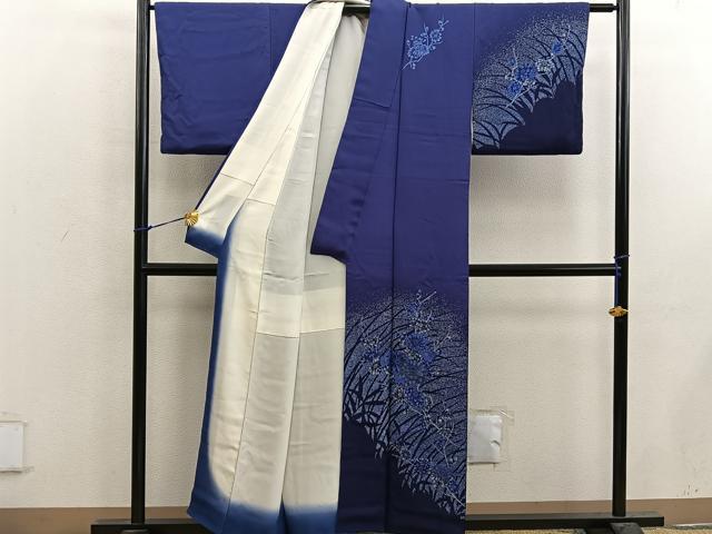 平和屋着物■中国三大刺繍 相良刺繍 訪問着 菊花文 金糸 正絹 逸品 BAAX5006mz