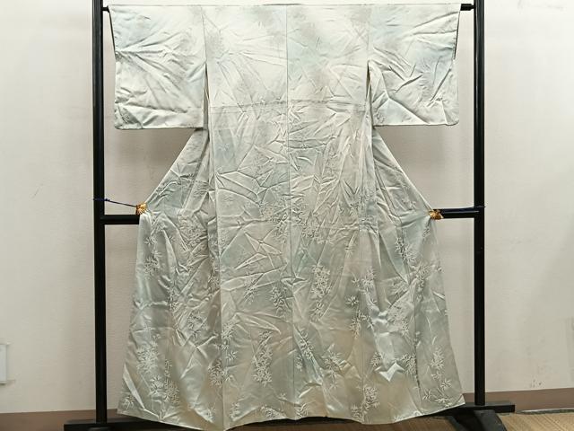 平和屋着物■上質な小紋 菊花文 正絹 逸品 BAAX5021mz