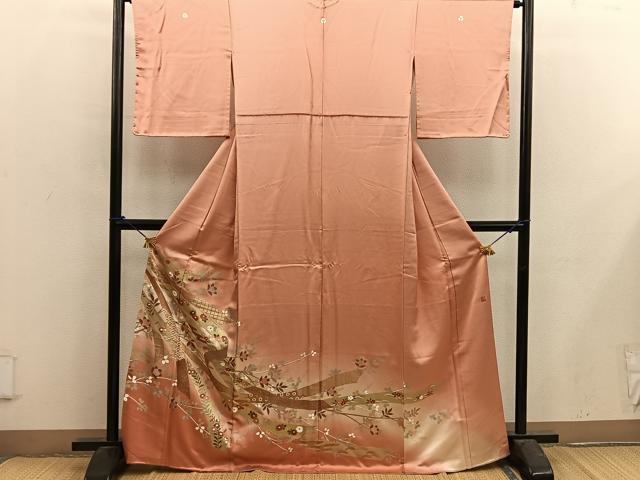 平和屋着物■豪華色留袖 作家物 駒刺繍 菊花文 暈し染め 金彩 正絹 逸品 BAAX5028mz