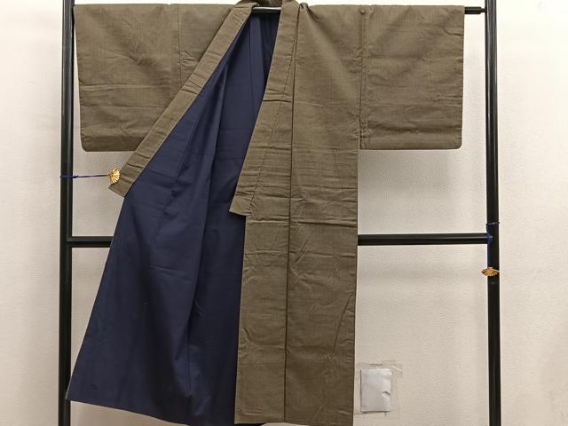 平和屋着物■男性 紬 絣文様 正絹 逸品 BAAX5043mz