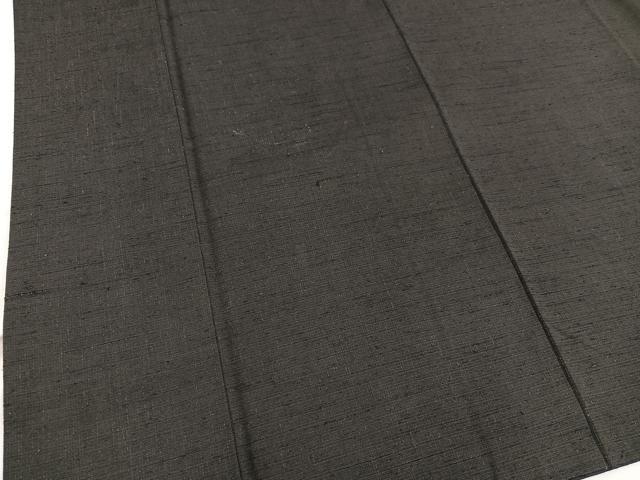 平和屋着物■男性 紬 黒色 正絹 逸品 BAAX5053mz