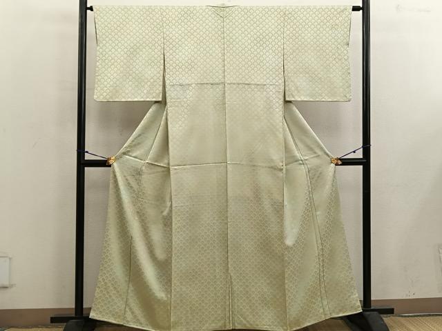 平和屋着物■上質な小紋 菊青海波 暈し染め 正絹 逸品 BAAX5057mz