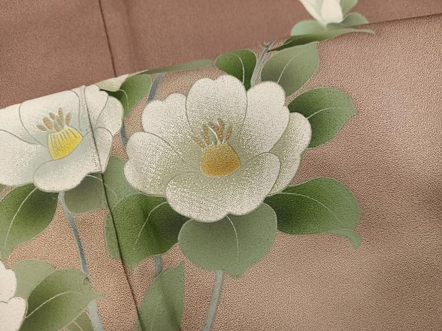 平和屋着物■訪問着 枝椿 暈し染め 金彩 正絹 逸品 BAAX5058mz