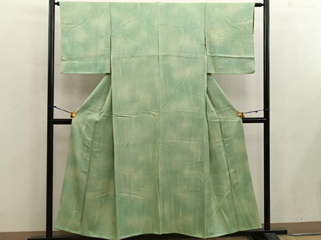 平和屋着物■上質な小紋 幾何学文様 暈し染め 正絹 逸品 BAAX5061mz